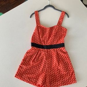 Romper with cute tennis motif